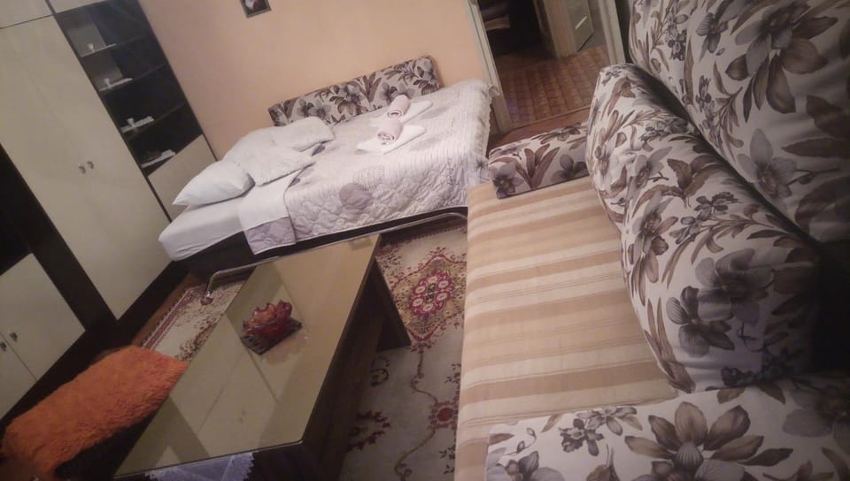 Bed, Living room, Photo of the whole room, Seating area, Bedroom