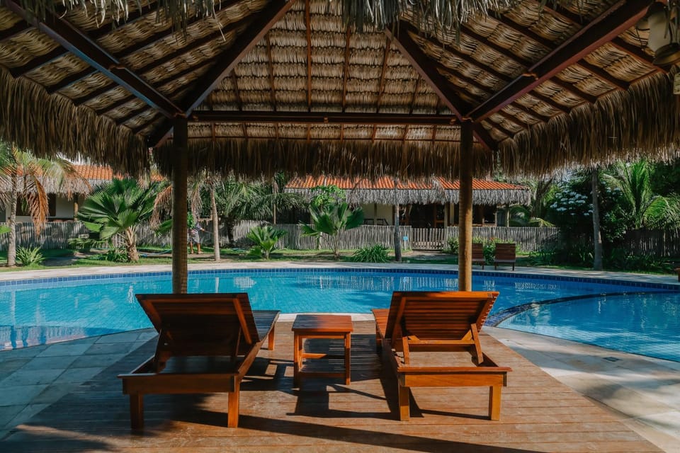 Pool view, Swimming pool, sunbed