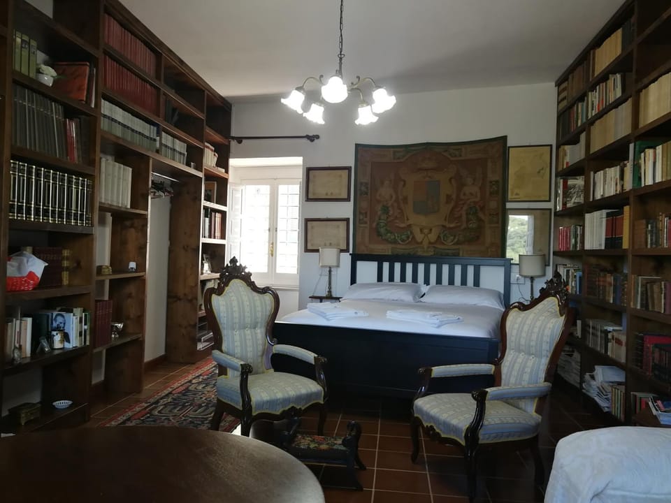 Bed, Library, Bedroom
