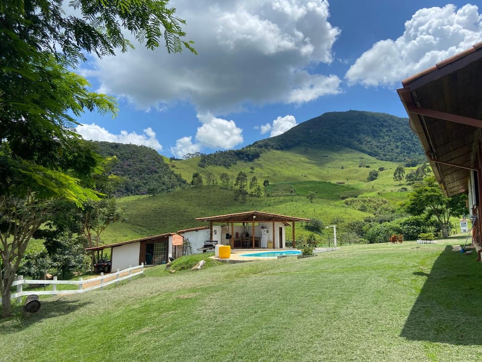 Natural landscape, Hiking, Mountain view, Swimming pool