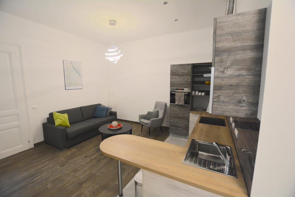 Kitchen or kitchenette, Living room