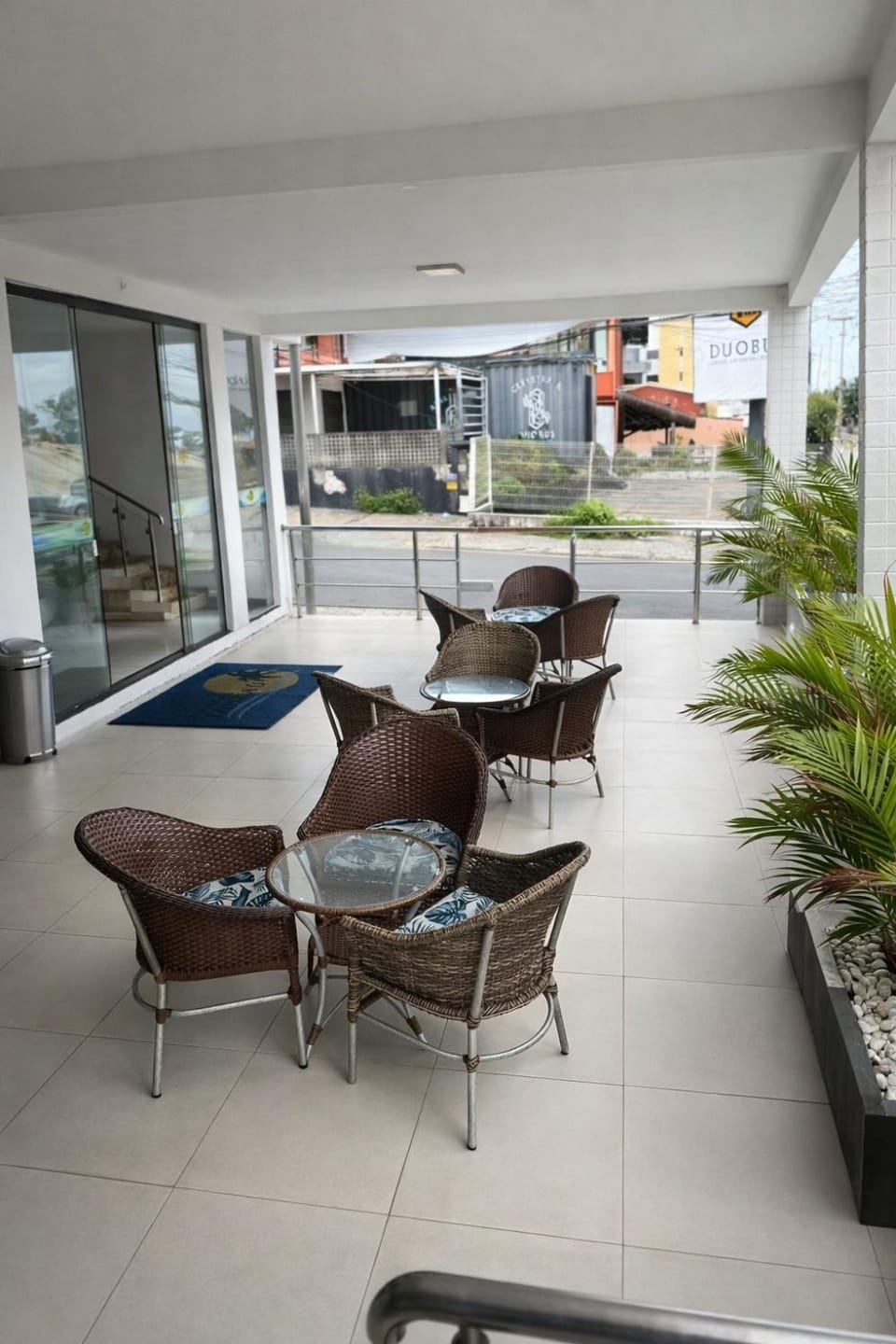 Property building, Balcony/Terrace, Lobby or reception