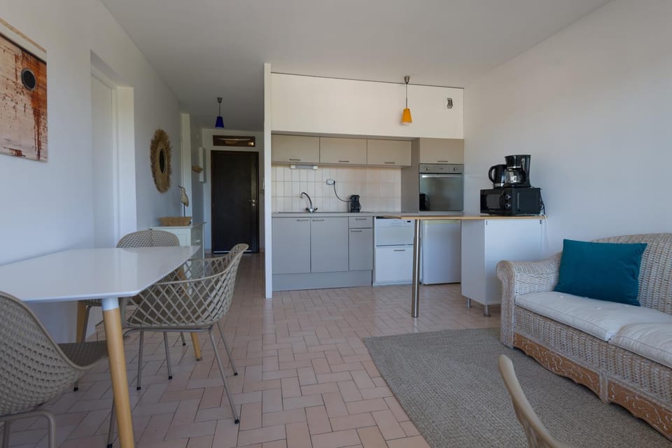 Living room, kitchen