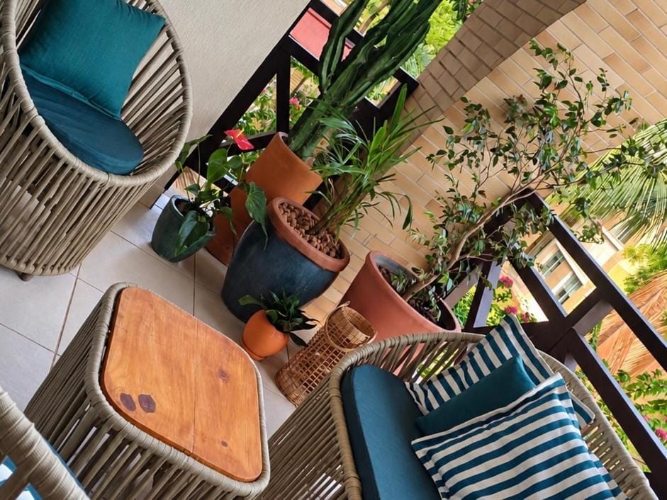 Patio, Day, Balcony/Terrace, Garden view