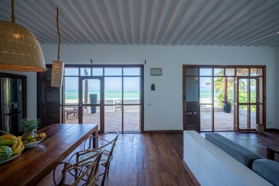 Living room, kitchen