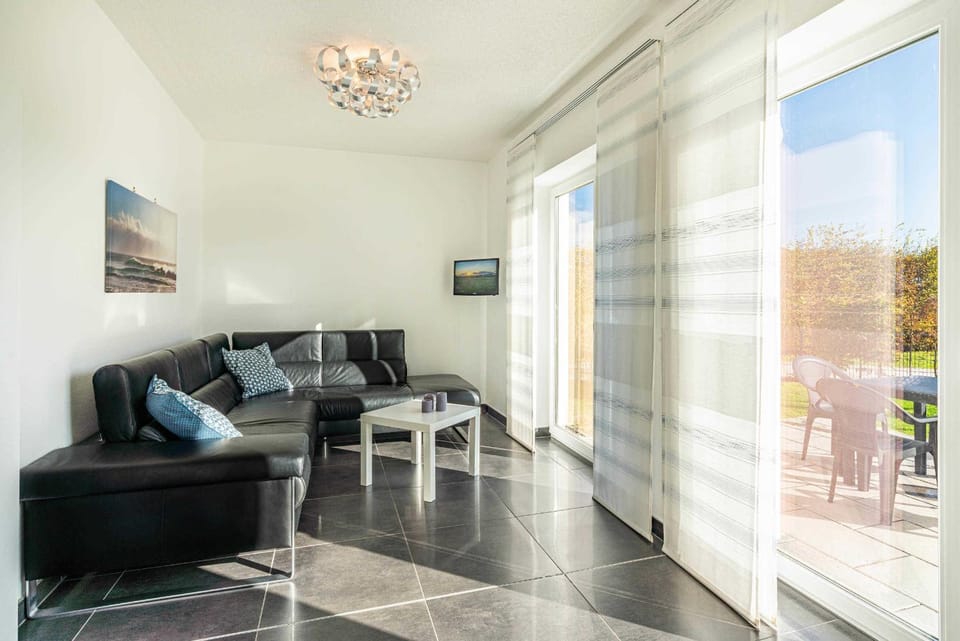 Living room, Seating area, Garden view