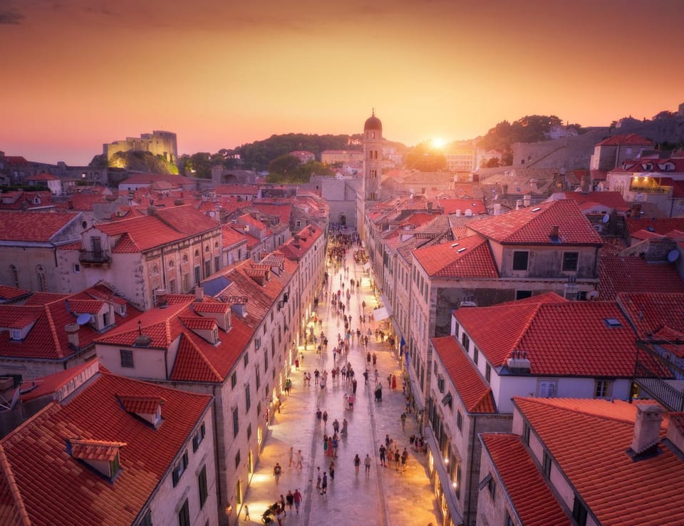 City view, Sunset