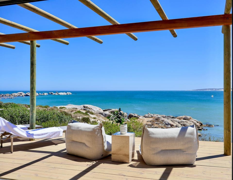 Patio, Sea view, sunbed