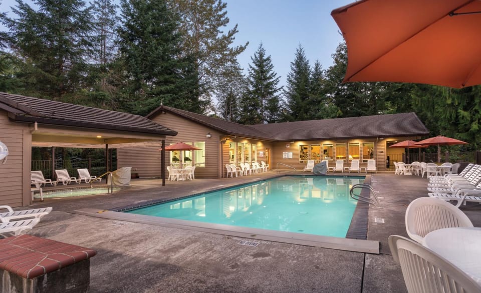 Patio, Swimming pool, sunbed