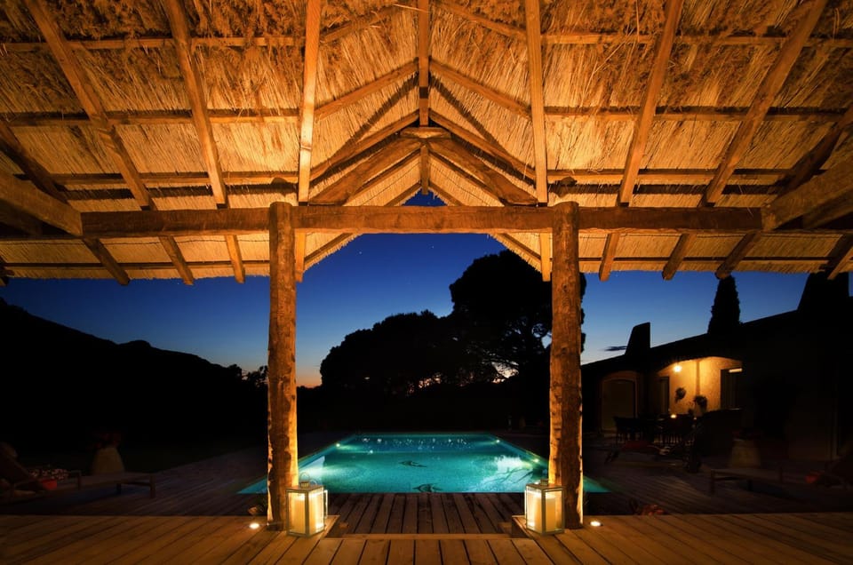 Patio, Night, Lounge or bar, Garden view, Mountain view, Pool view, Swimming pool, Open Air Bath