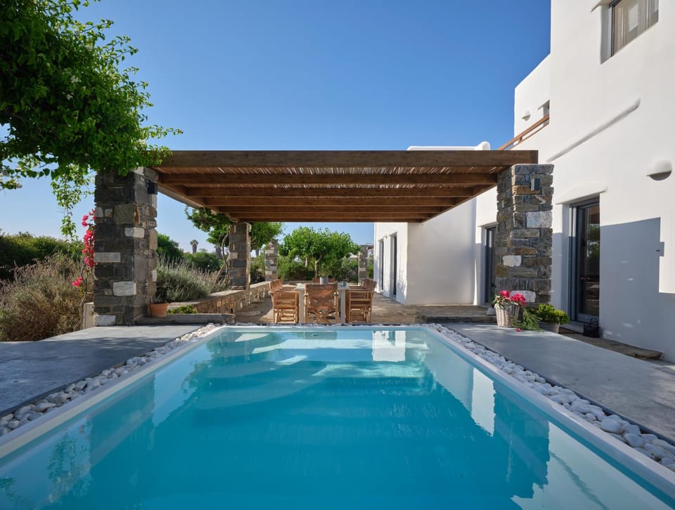 SeaSalt Dream Villa,Santa Maria 5 min from Naousa Villa in Decentralized Administration of the Aegean