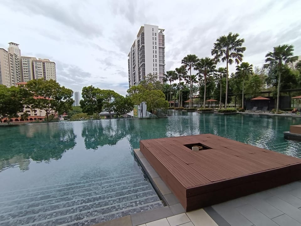 Property building, Pool view, Swimming pool