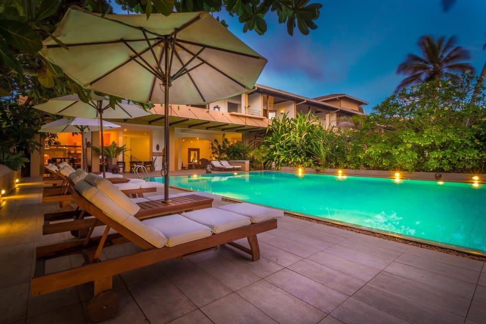 Swimming pool, Swimming pool, Sunset