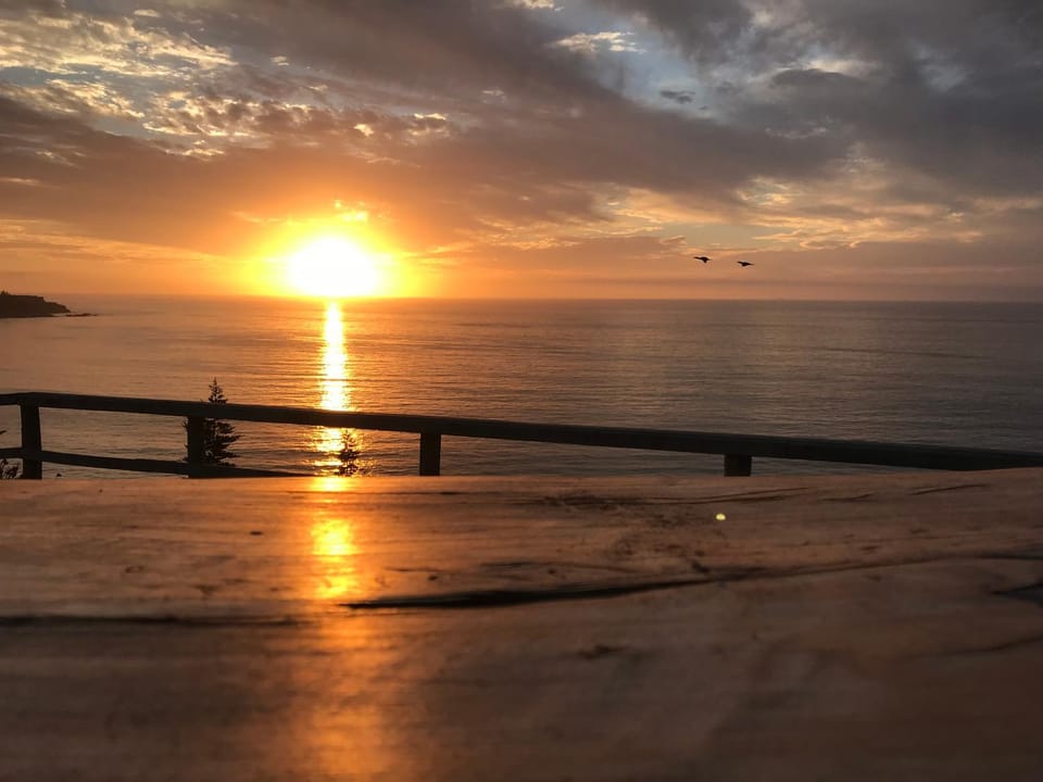 Natural landscape, Beach, Sea view, Sunset