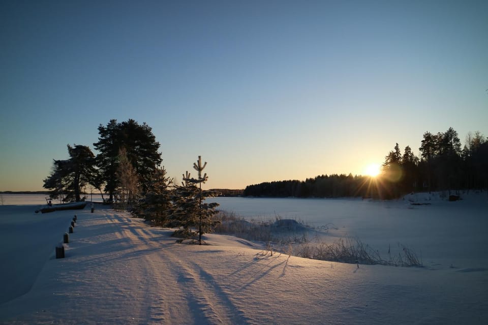 Winter, Beach, Sunset