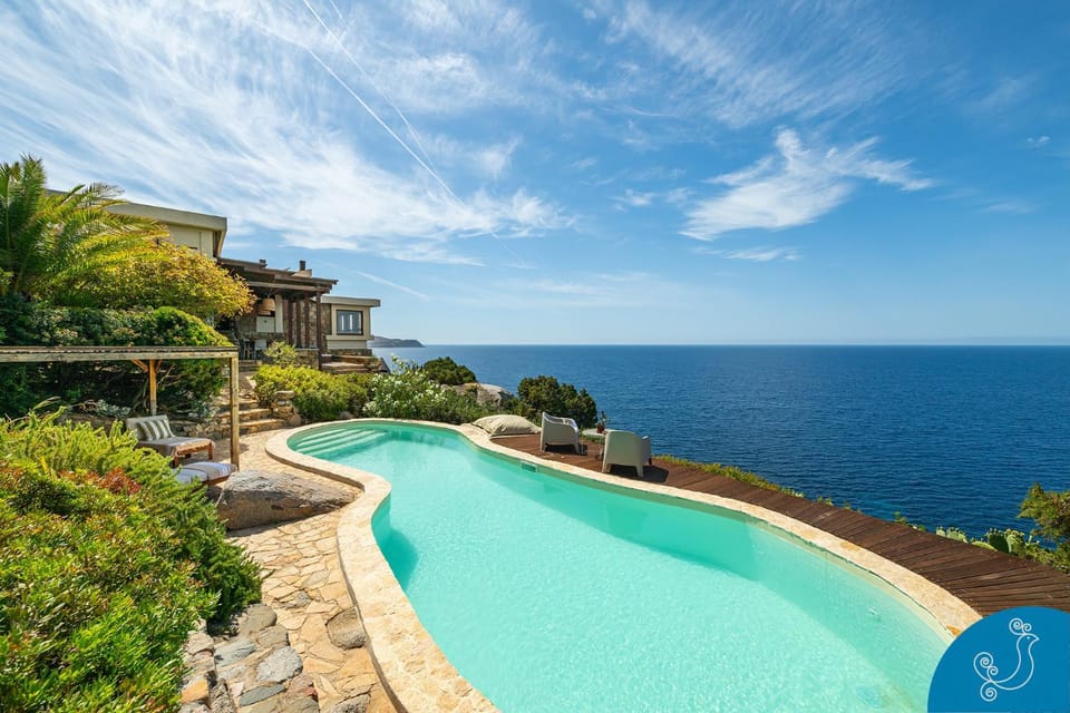 Natural landscape, Pool view, Sea view, Swimming pool