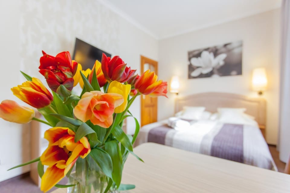 Bed, TV and multimedia, Photo of the whole room, Decorative detail, Bedroom