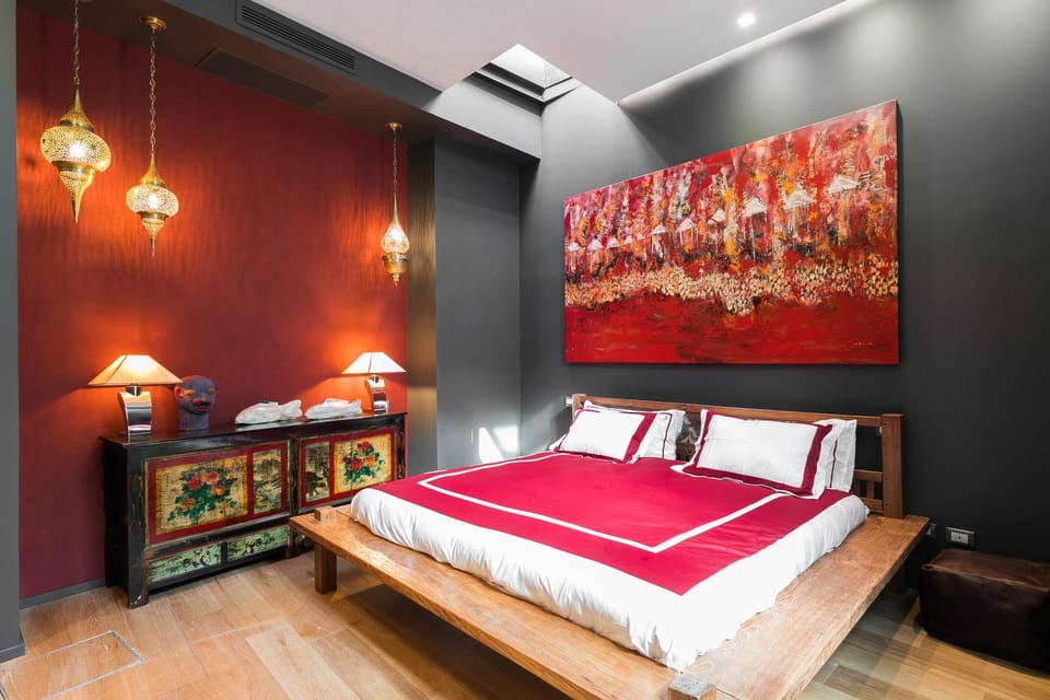 Bed, Bedroom, air conditioner