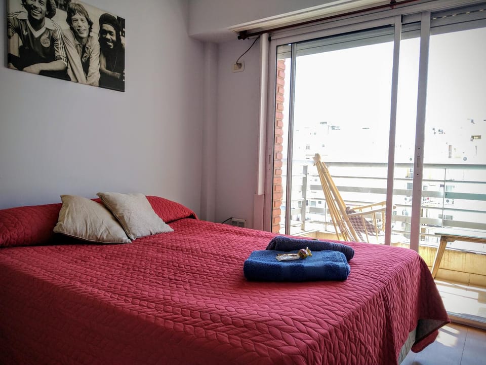 Bed, View (from property/room), Balcony/Terrace, Photo of the whole room, Bedroom, towels