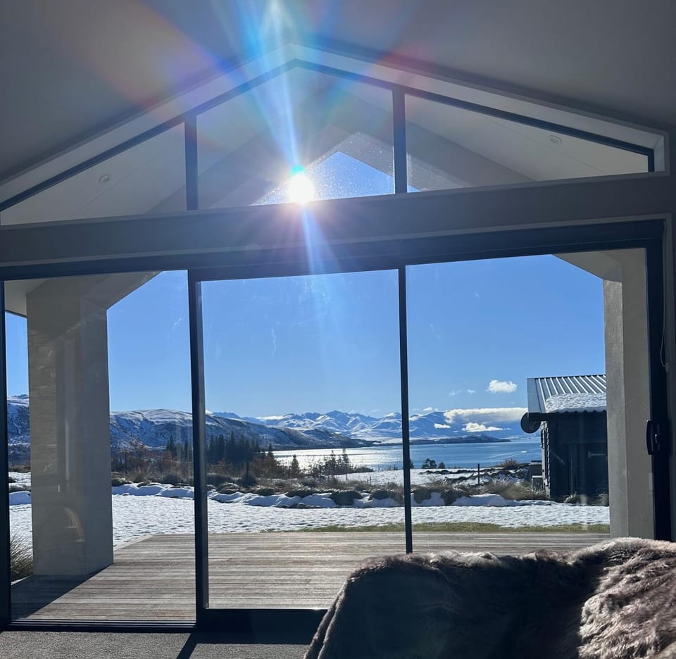 Winter, Living room, Seating area, Lake view, Mountain view, Seasons
