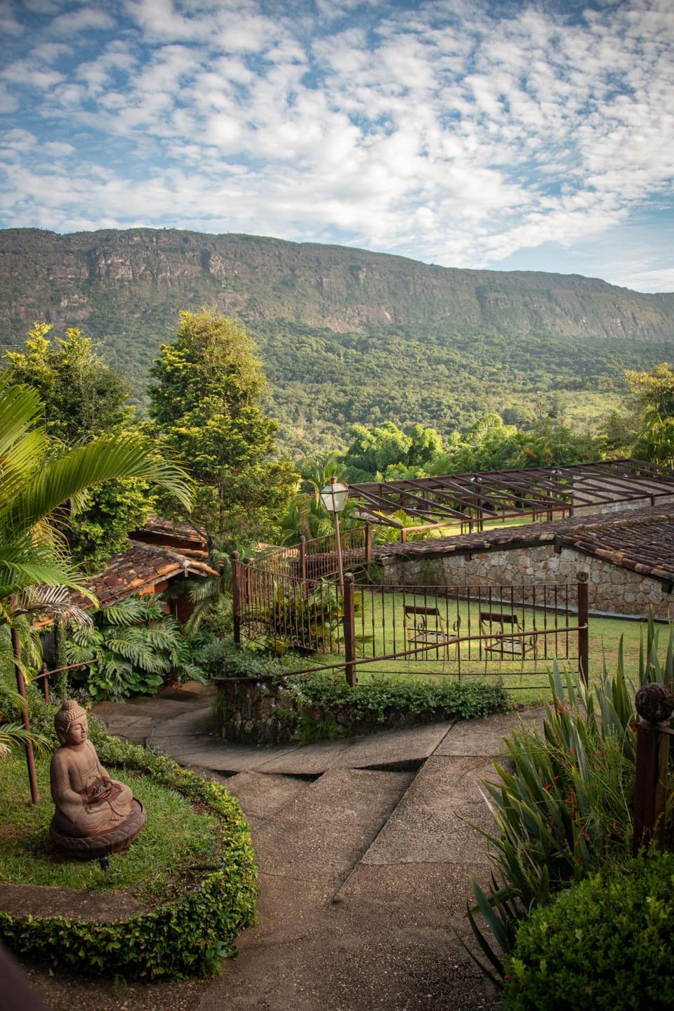 Natural landscape, Garden, Garden view, Mountain view