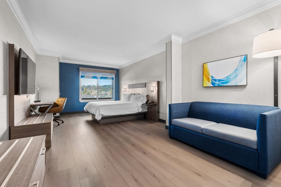 Bed, TV and multimedia, Living room, Photo of the whole room, Seating area, Bedroom