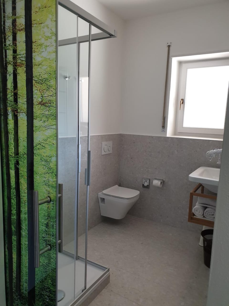 Shower, Photo of the whole room, Decorative detail