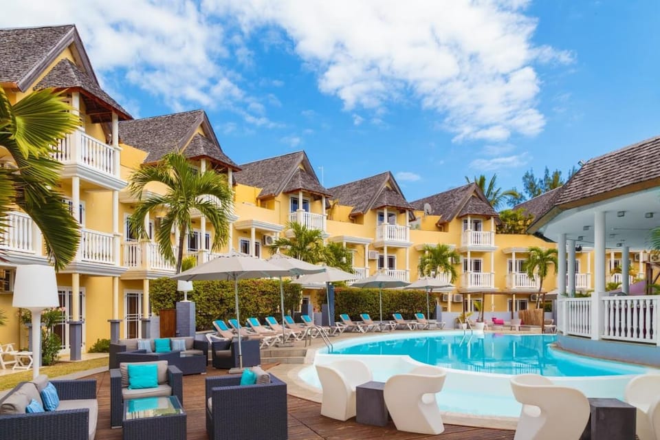 Property building, Patio, Pool view, Swimming pool, Swimming pool