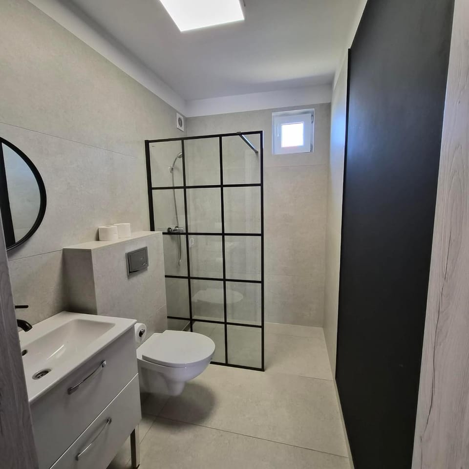 Domki Osada Kalinowa Nowęcin Łeba Sauna House in Leba