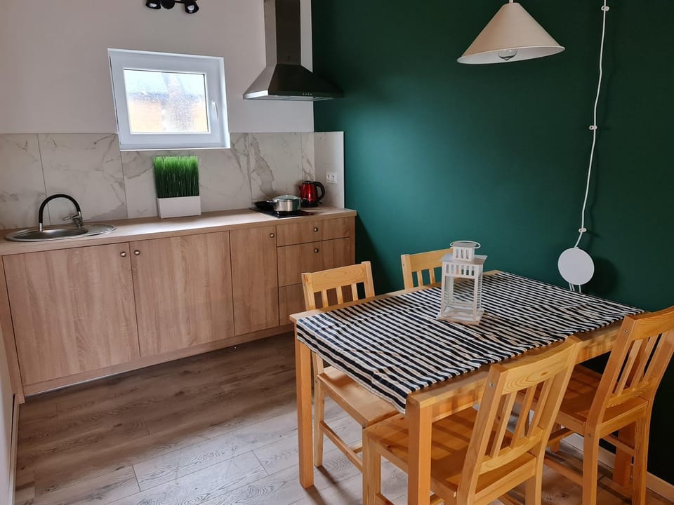 Kitchen or kitchenette, Dining area, stove, kitchen