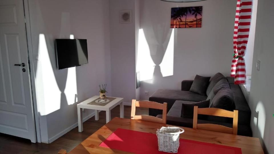 Domki Osada Kalinowa Nowęcin Łeba Sauna House in Leba