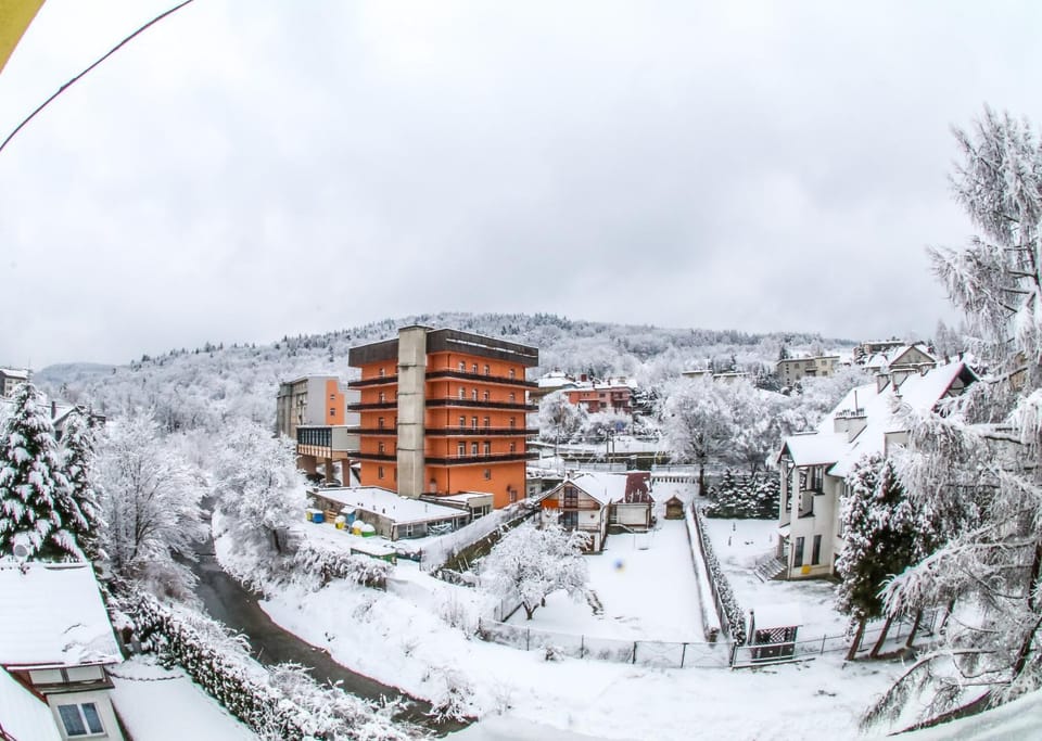 Property building, Neighbourhood, Natural landscape, Winter