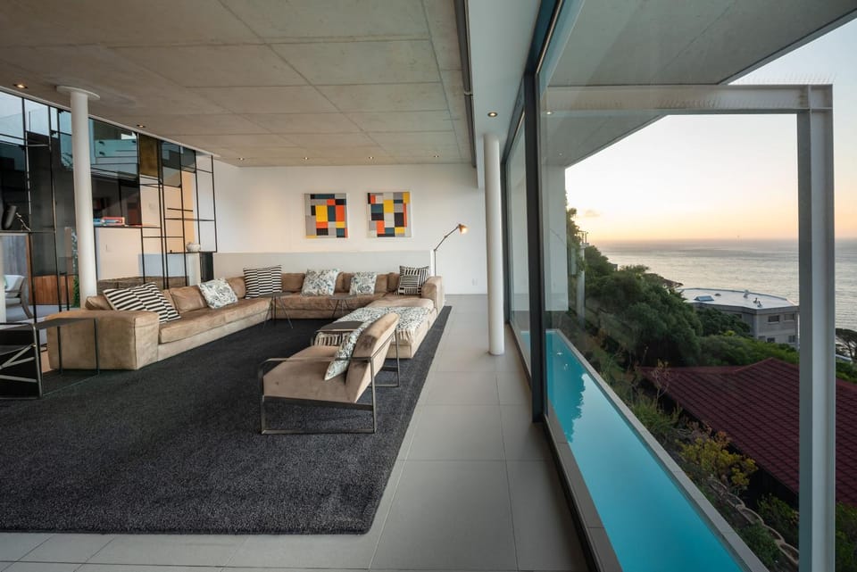 View (from property/room), Living room, Sea view