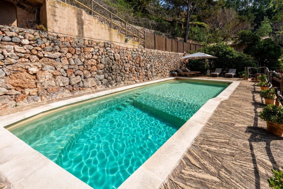 Property building, Living room, Swimming pool