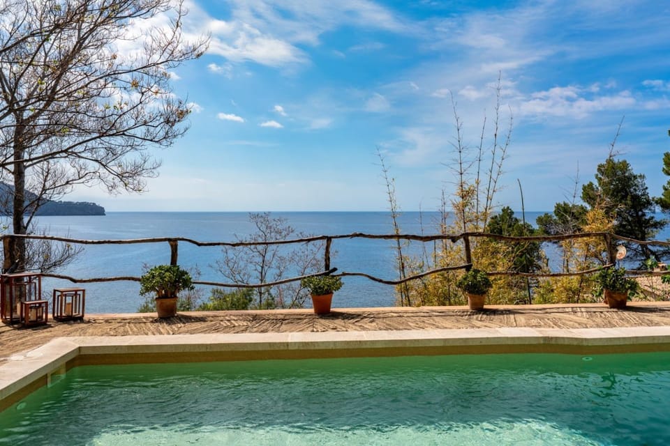 Property building, Living room, Swimming pool