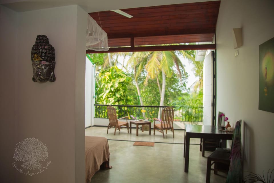 Balcony/Terrace, Living room, Seating area, Garden view