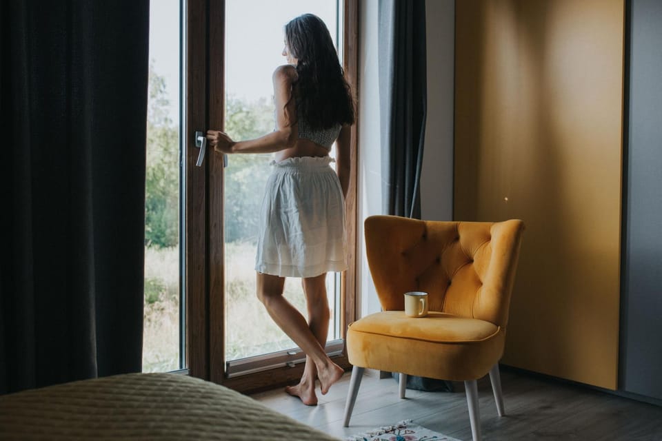Seating area, Bedroom
