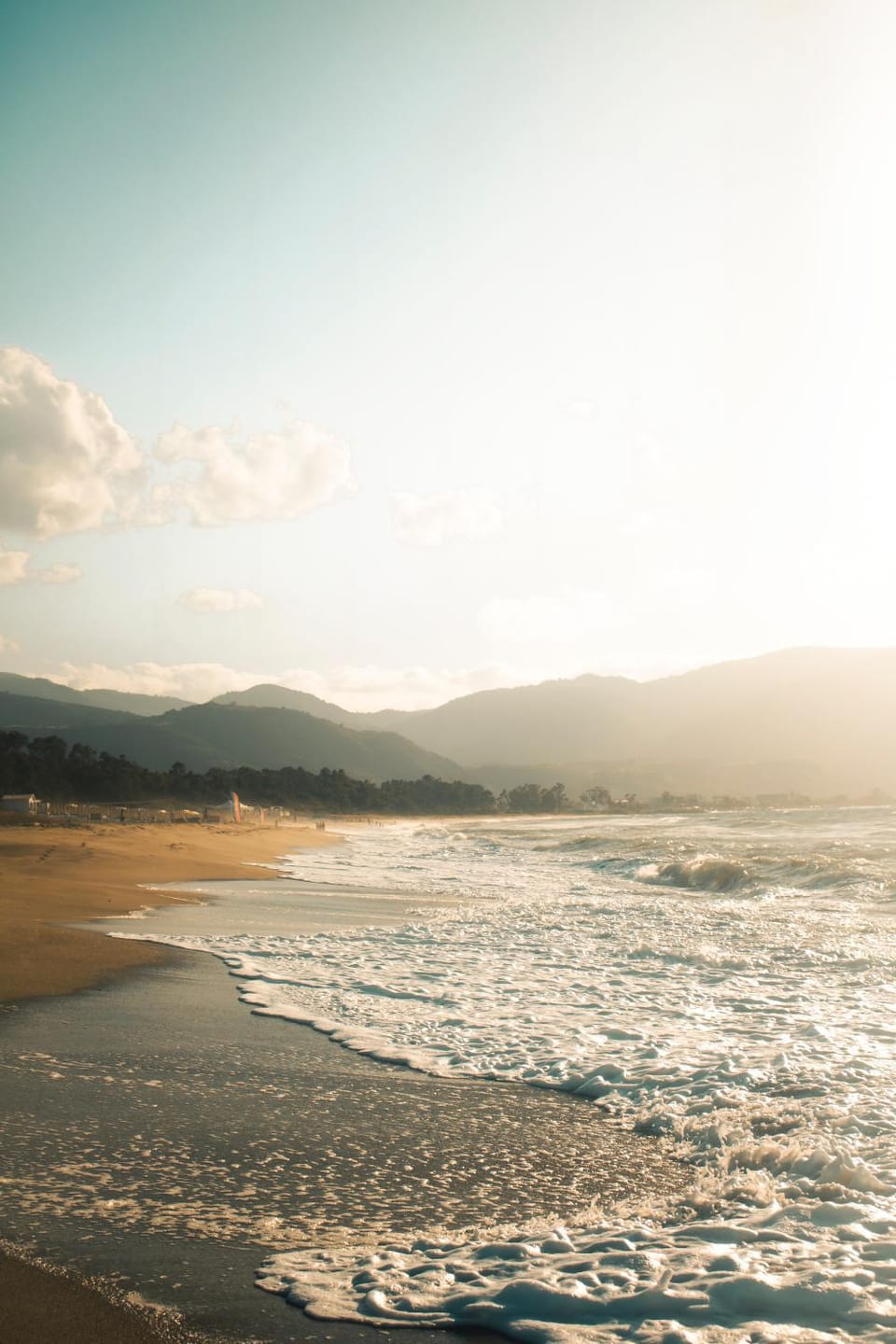 Natural landscape, Beach, Sunset