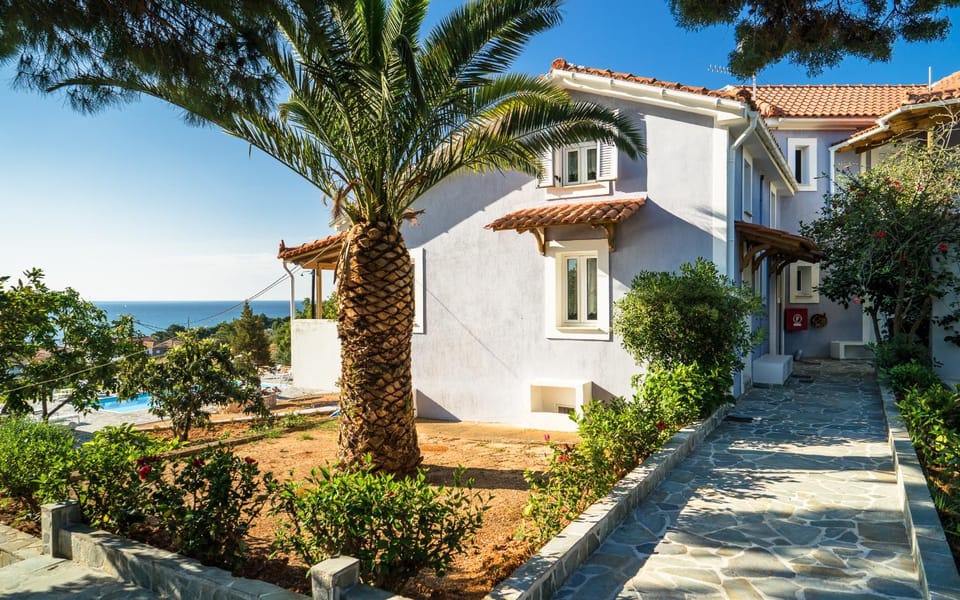 Facade/entrance, Day, On site, Pool view, Sea view