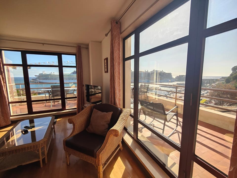 View (from property/room), Balcony/Terrace, Living room, Seating area