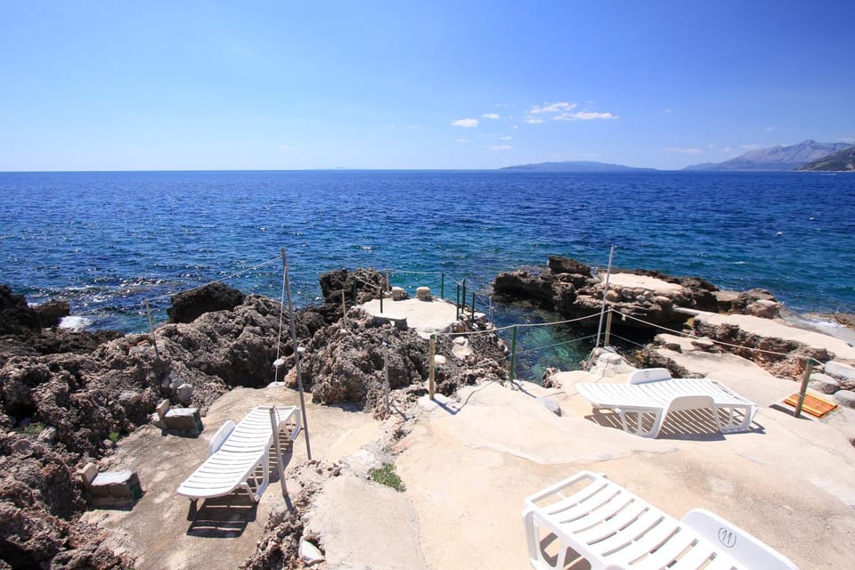 Beach, Sea view, sunbed