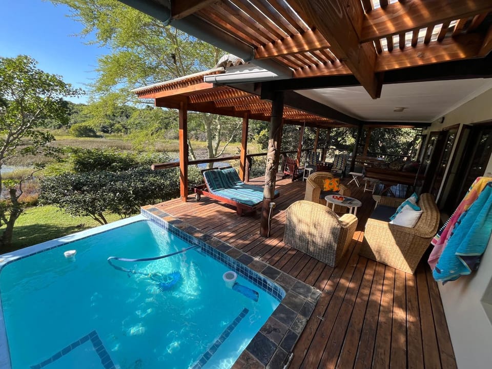 Patio, Garden, Pool view, Swimming pool, sunbed