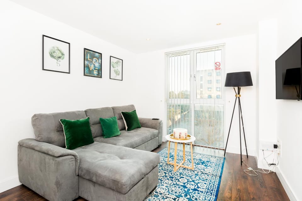 Living room, Seating area, City view