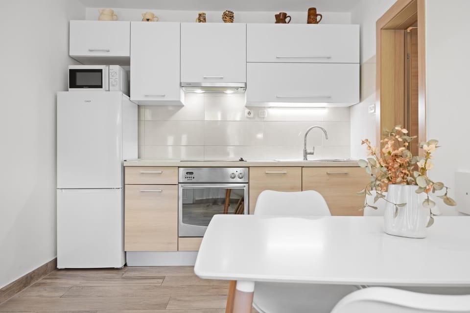 Kitchen or kitchenette, Dining area, dishwasher, oven, stove, toaster