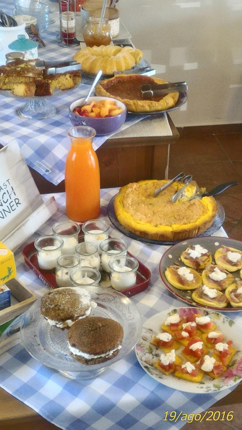 On site, Italian breakfast, Time of day