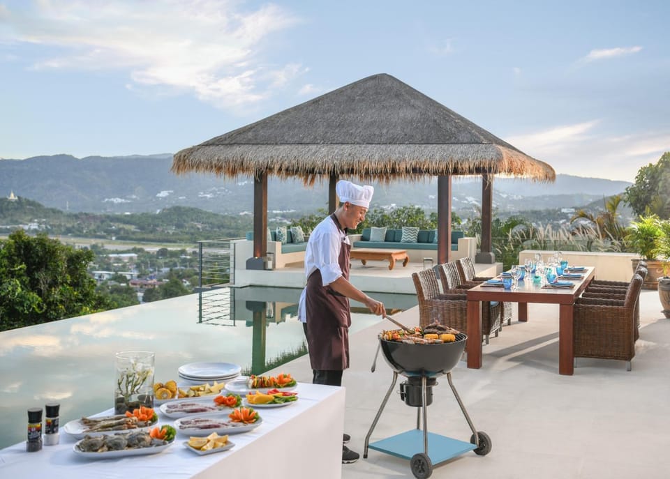 BBQ facilities, Food and drinks, Dining area, Dinner
