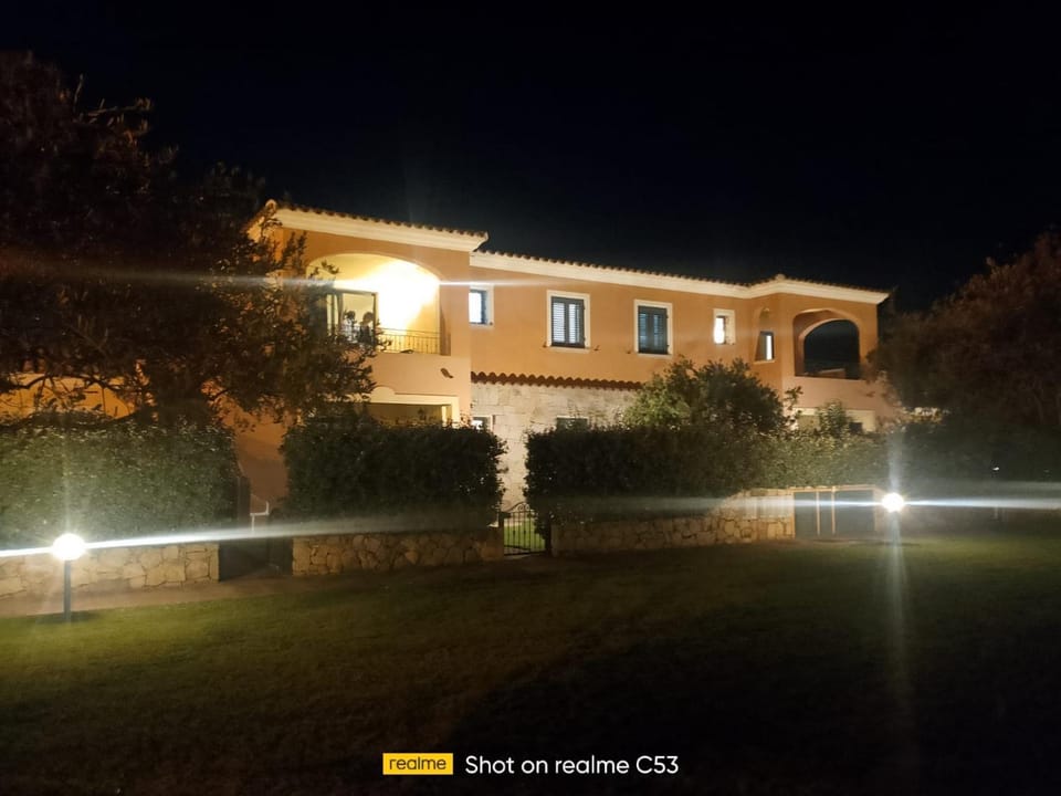Property building, Night, Garden view