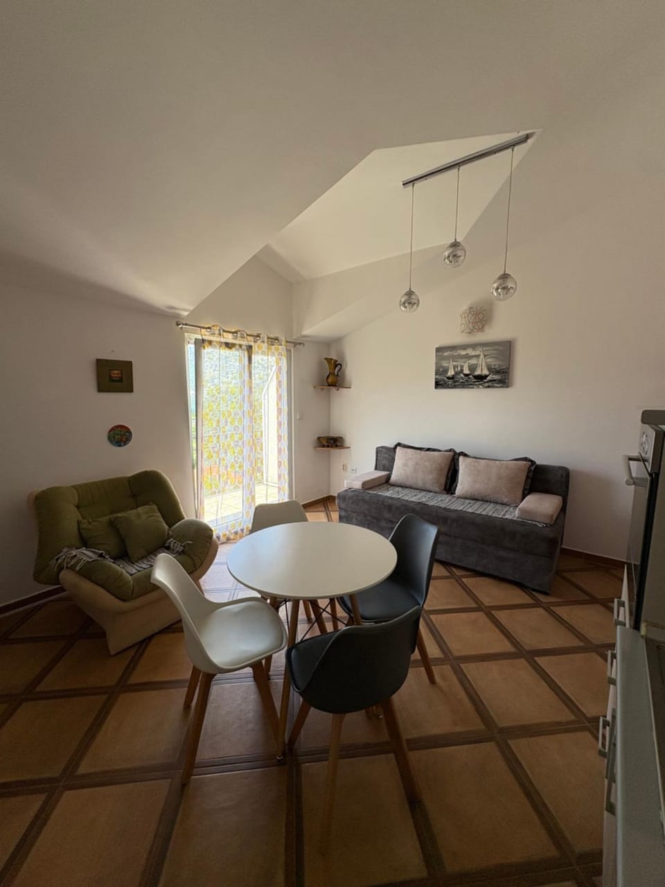 Living room, Seating area, Dining area, Bedroom