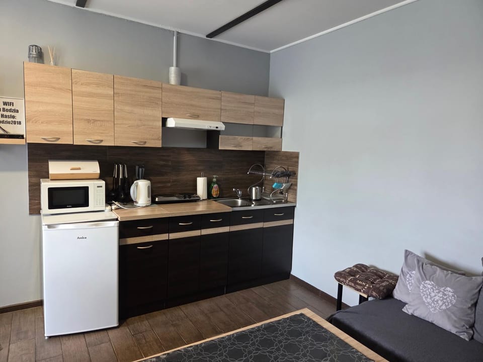 Coffee/tea facilities, Kitchen or kitchenette, oven, stove