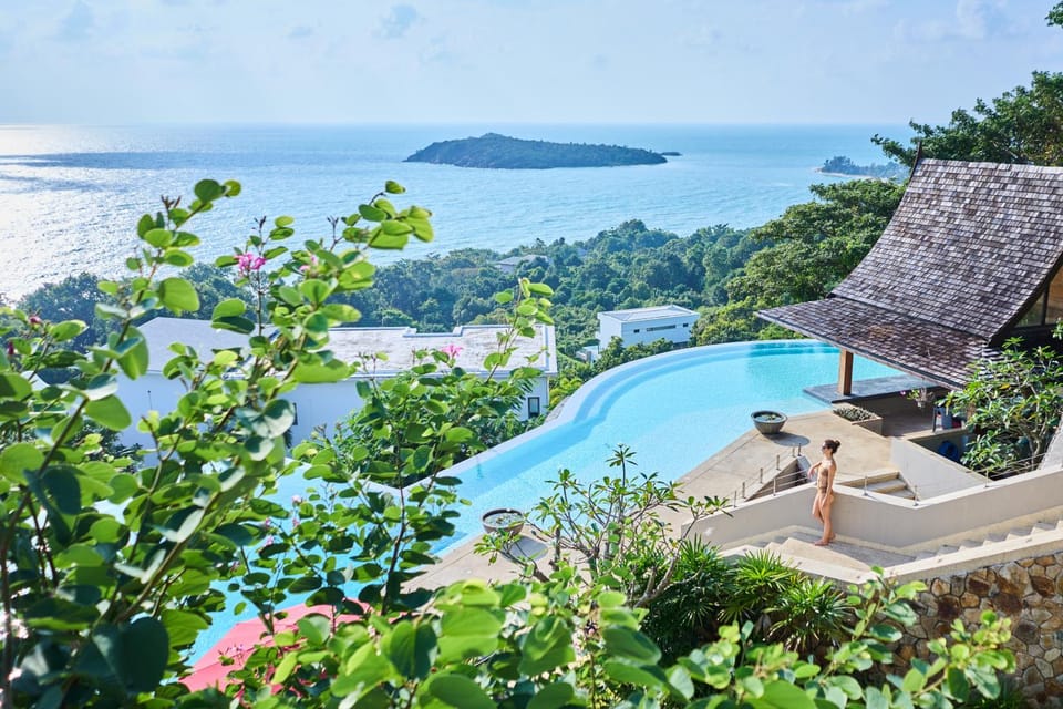 Day, Natural landscape, Garden, View (from property/room), Mountain view, Pool view, Sea view, Swimming pool, Swimming pool